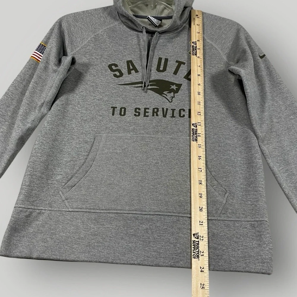 Nike Womens Md Salute To Service New England Patriots Football Hoodie Sweatshirt